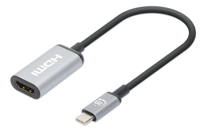 Adaptador De Vídeo Intellinet 153706, 0.15 M, Usb Tipo C, Hdmi Tipo A (estándar), Macho, Macho, Derecho