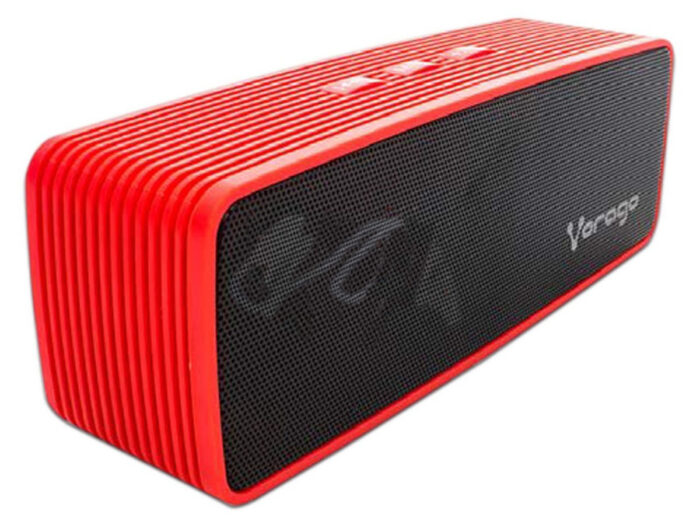 Bocina Bluetooth Vorago, Potencia 5w, Alcance 10m, 3.5mm, Rojo, (BSP-100-ROJO V2)