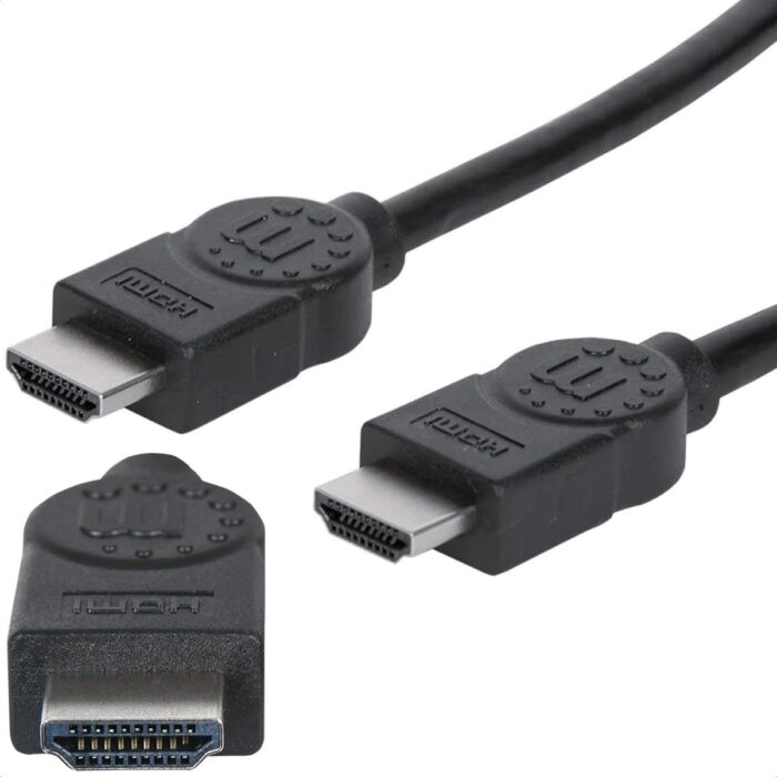 Cable HDMI Manhattan, 3m, Macho a Macho, Blindado, Negro, (306126)