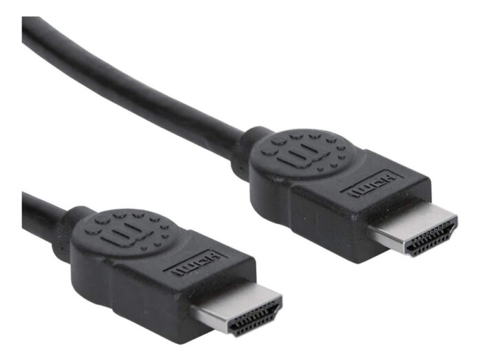 Cable Manhattan HDMI de Alta Velocidad, HDMI Macho - HDMI Macho, 4K, 3D, 5 Metros, (306133) Negro