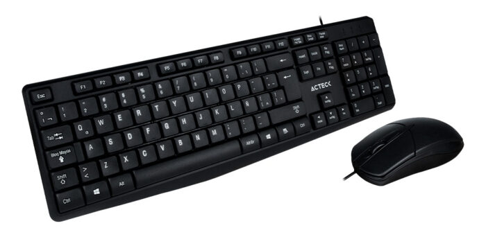 Combo Teclado Y Mouse Acteck Mk210 Alambrico, USB, Color Negro, (AC-928984)