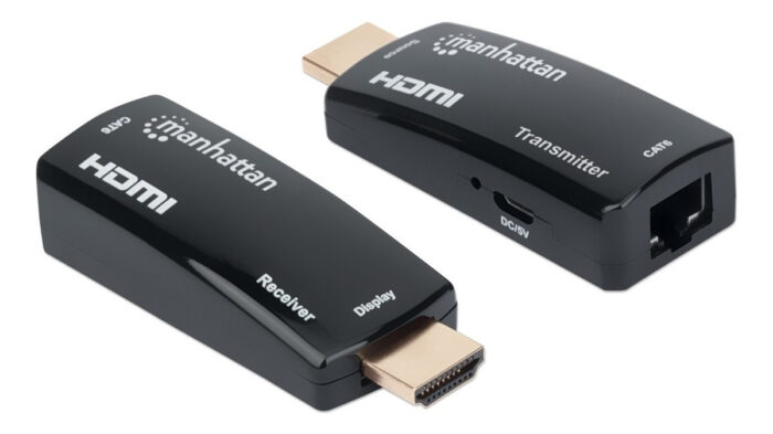 Kit Extensor Hdmi Sobre Ethernet, Manhattan Hasta 60m, 1080p, 60hz (207539)