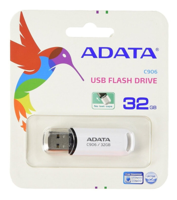 Memoria Usb Adata 32gb C906, Blanco, (ac906-32g-rwh)