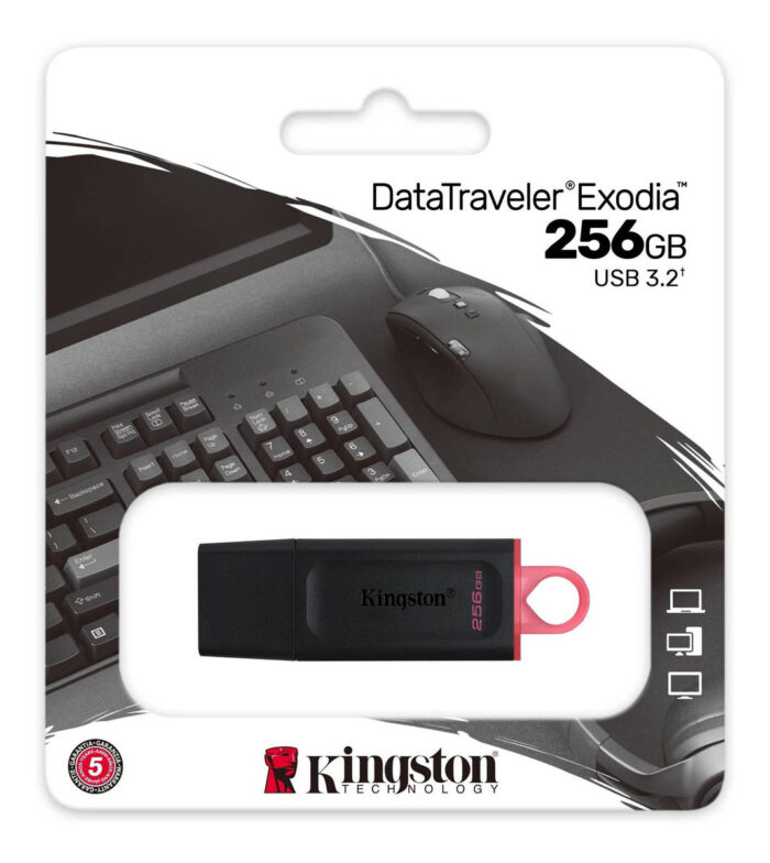 Memoria Usb Kingston Exodia 256Gb, Negro, (DTX/256GB)