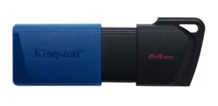 Memoria Usb Kingston Exodia M, 64gb Usb Tipo A, Negro/Azul, (DTXM/64GB)