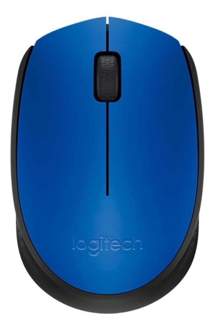 Mouse Optico Inalambrico Logitech M170, Azul/negro, (910-004800)