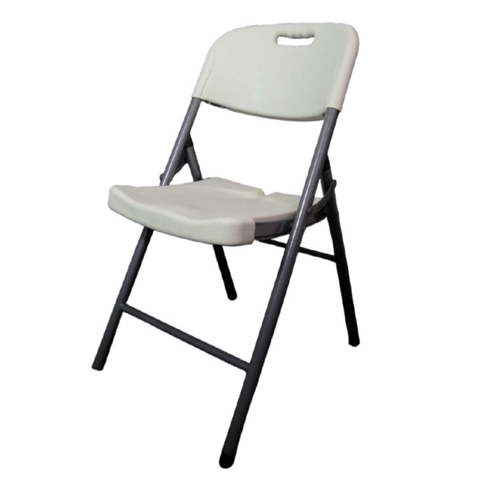 Silla Plegable Uso Rudo Modamob Vc028, 54cm Largo, 45cm Ancho, 85cm Alto, Diametro Tubo 28mmx1mm, Color Blanco