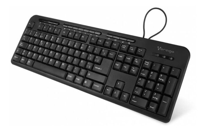 Teclado Alambrico Vorago, Usb2.0, Espanol, Negro, (KB-202)