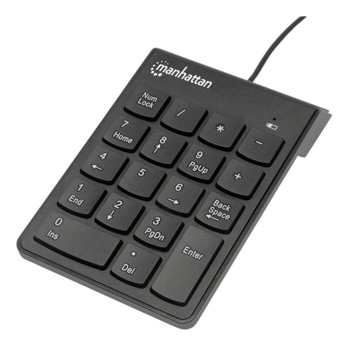 Teclado Numerico Manhattan 19 Teclas Usb 2.0, Negro, (176354)