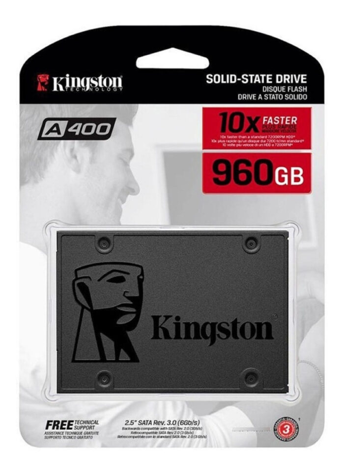 Unidad De Estado Solido SSD Kingston A400 960GB, 2.5 pulgadas, Sata3 6GB/s