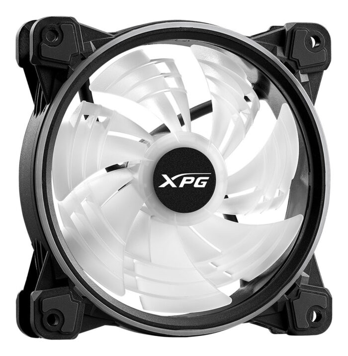 Ventilador Xpg Hurricane 120 Argb Pwm, 120 Mm, 2000 Rpm Max, Led Azul, Verde, Rojo