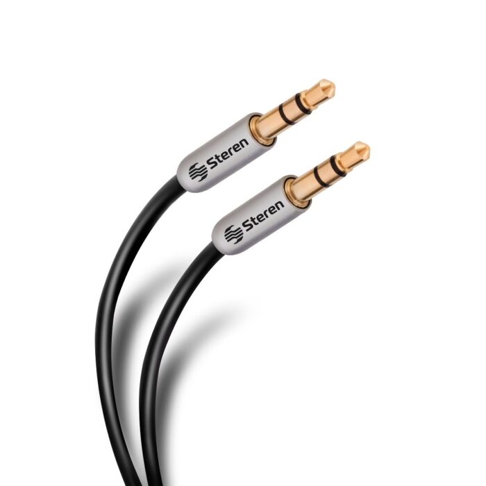 CABLE ULTRADELGADO DE AUDIO AUXILIAR 3.5MM 90CMz 297-070