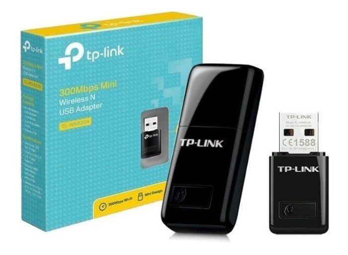 Adaptador USB TP-LINK, 300Mbps, Negro, (TL-WN823N)