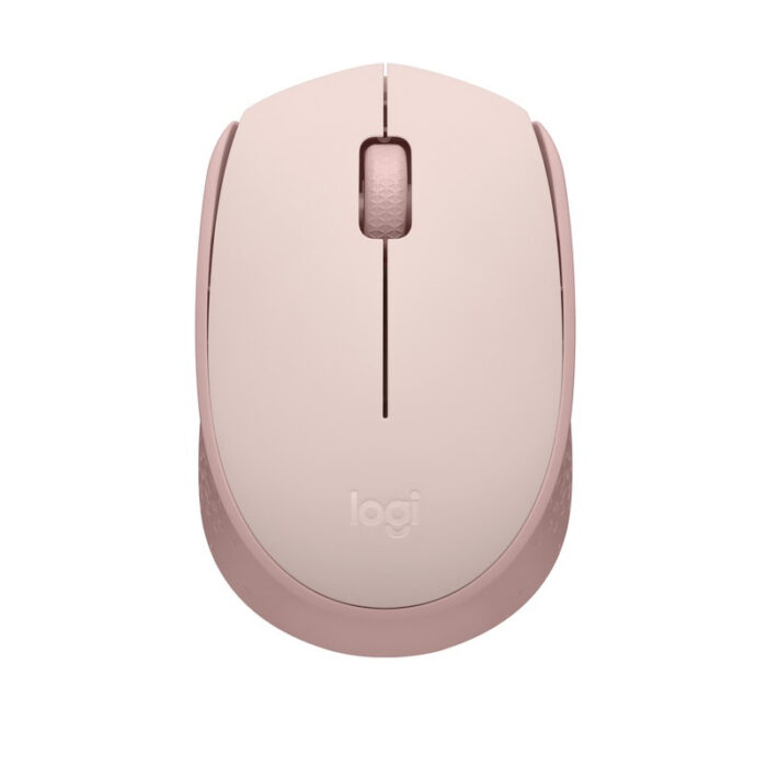 Mouse Optico Laser Logitech M170, 3 Botones, 1000 Dpi, Inalambrico, 10m Alcance, Bateria Aa, Color Rosa