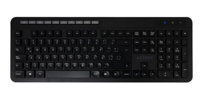 Teclado Acteck Prime Inalambrico , Negro, (AC-931632)